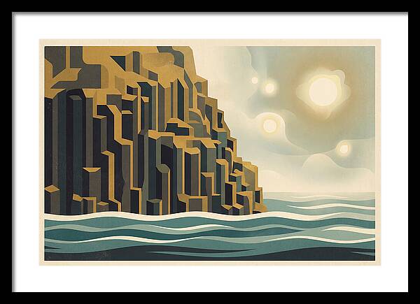 Columnar Basalt Cliff Face