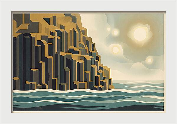 Columnar Basalt Cliff Face
