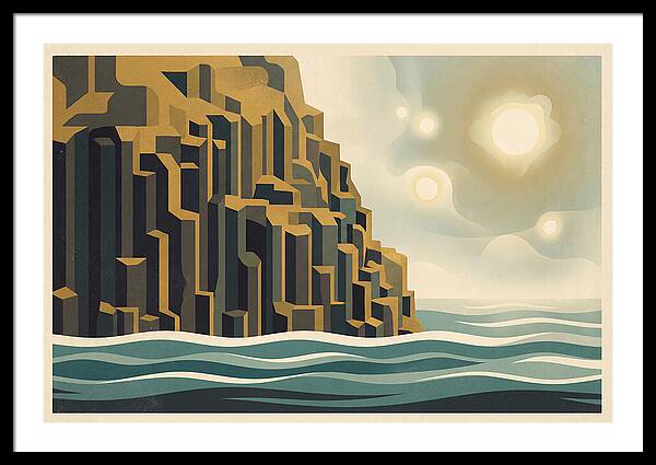 Columnar Basalt Cliff Face