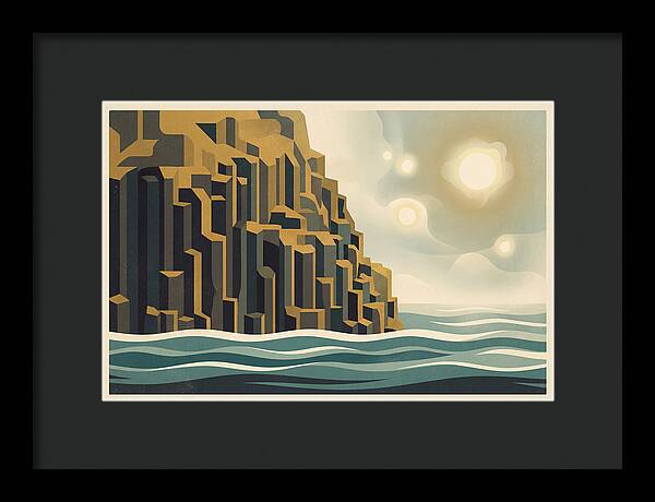 Columnar Basalt Cliff Face