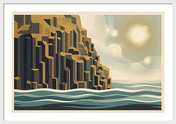 Columnar Basalt Cliff Face