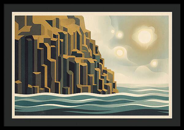 Columnar Basalt Cliff Face