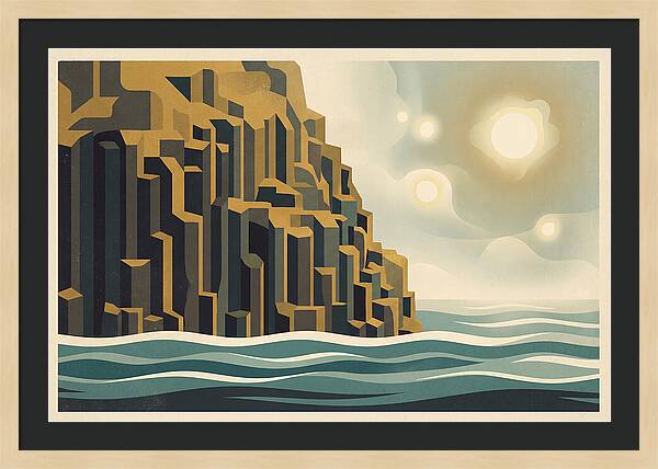 Columnar Basalt Cliff Face