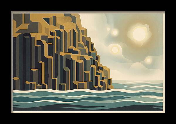 Columnar Basalt Cliff Face