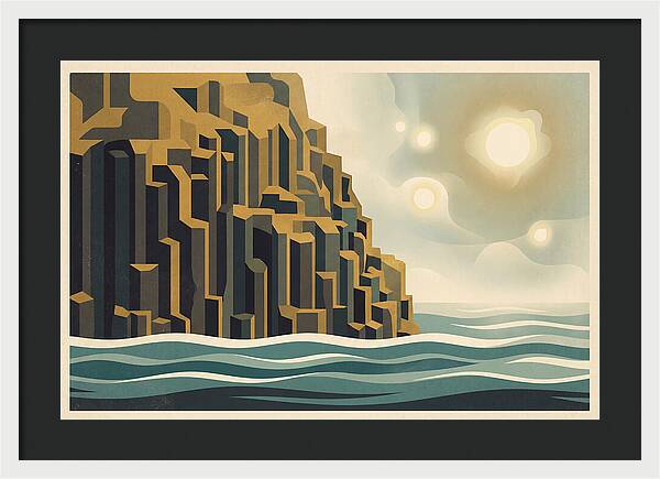 Columnar Basalt Cliff Face