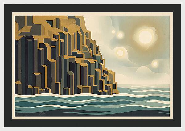 Columnar Basalt Cliff Face