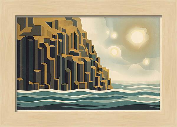 Columnar Basalt Cliff Face