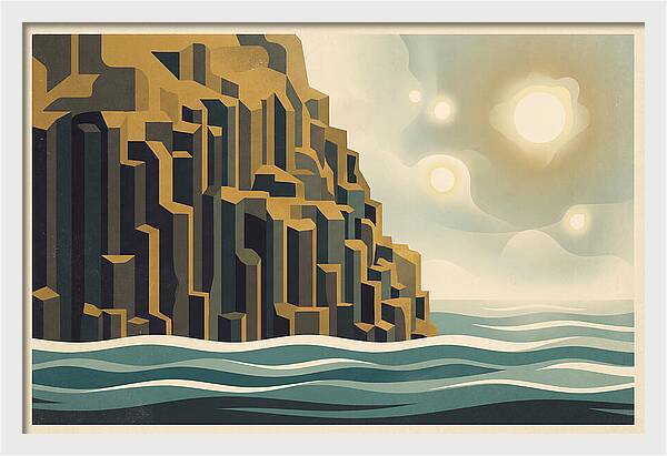 Columnar Basalt Cliff Face