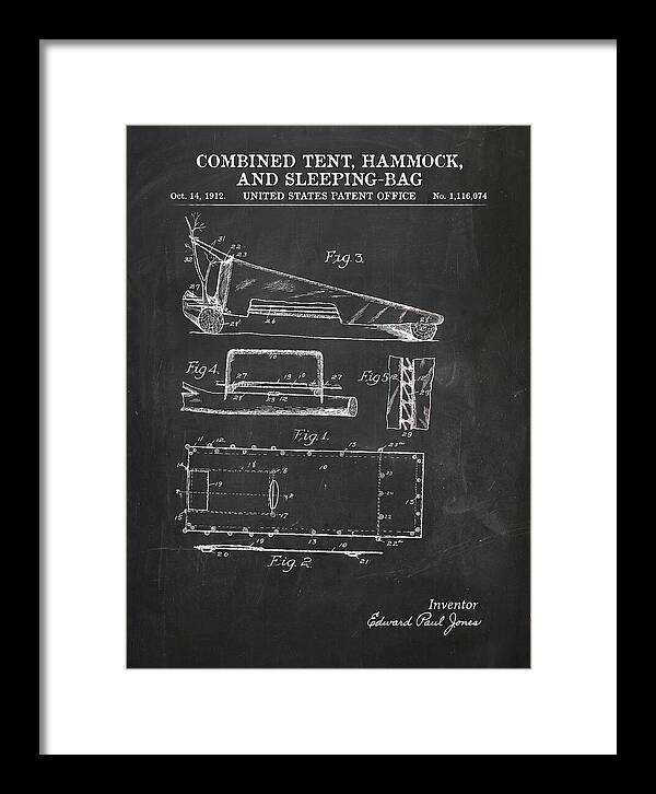 Combined Tent, Hammock, And Sleeping Bag Chalkboard Patent Us1116074a
