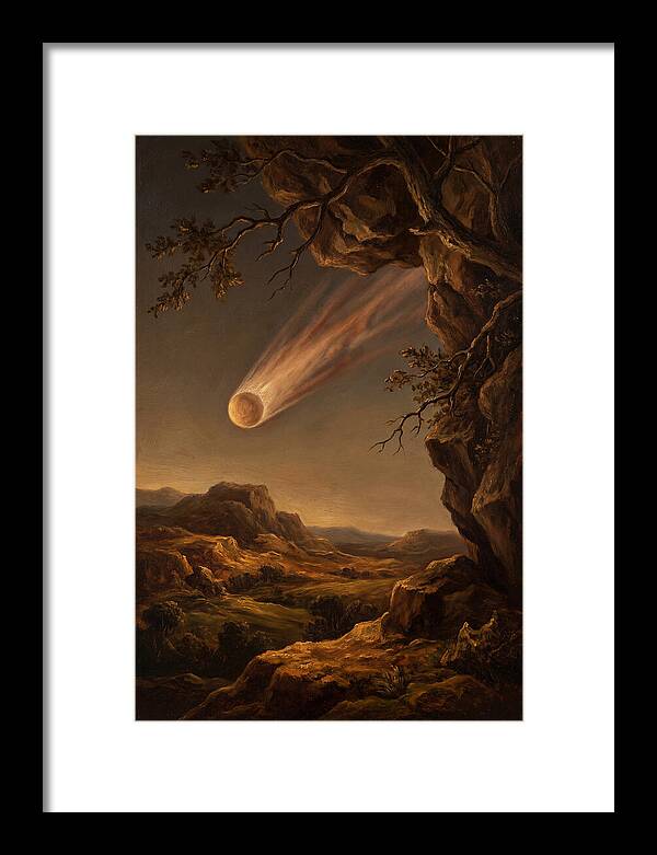 Comet Gliding Through Twilight