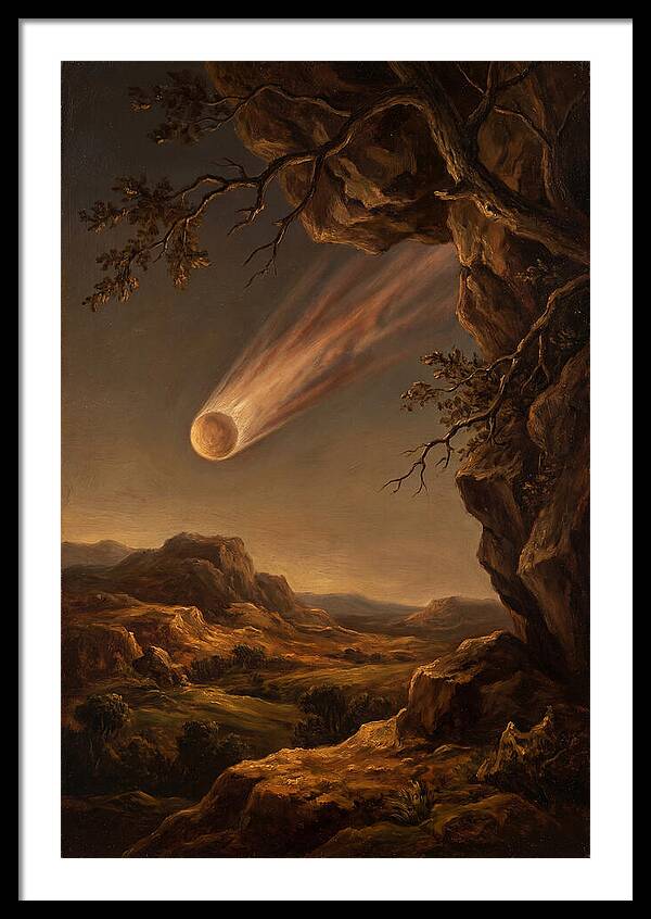Comet Gliding Through Twilight