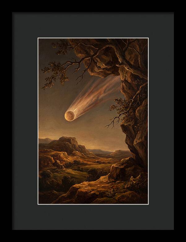 Comet Gliding Through Twilight