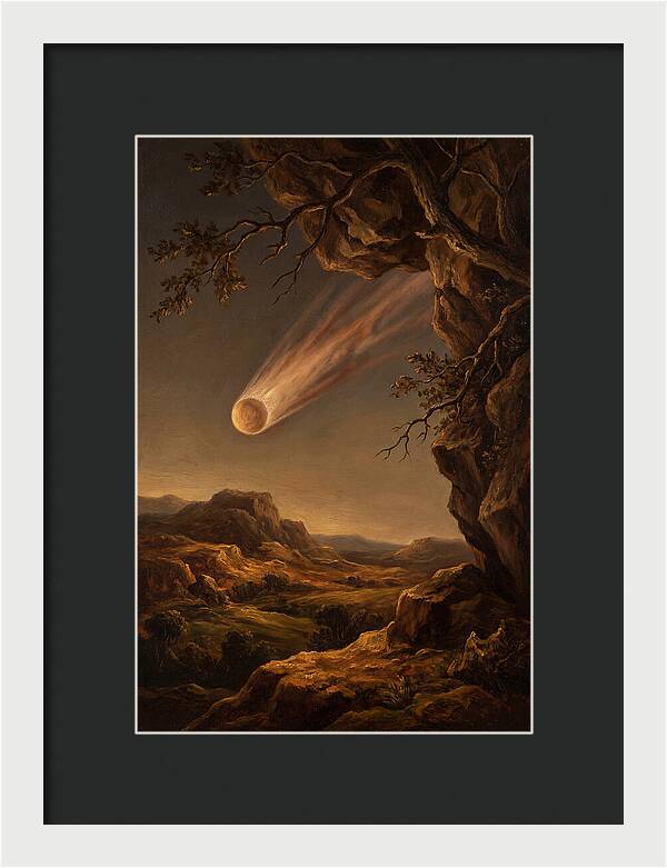 Comet Gliding Through Twilight