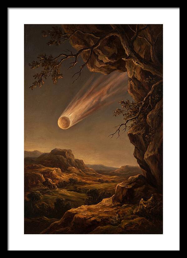 Comet Gliding Through Twilight