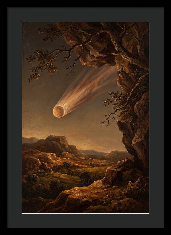Comet Gliding Through Twilight