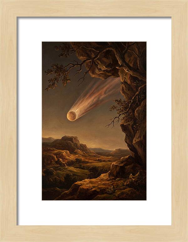 Comet Gliding Through Twilight