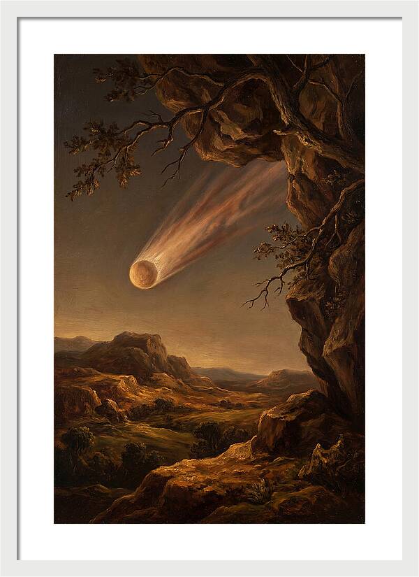 Comet Gliding Through Twilight