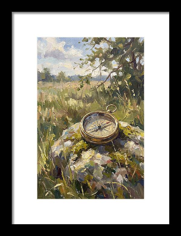 Compass In Natures Embrace