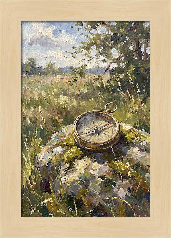 Compass In Natures Embrace