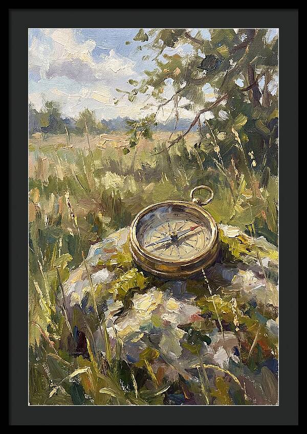 Compass In Natures Embrace