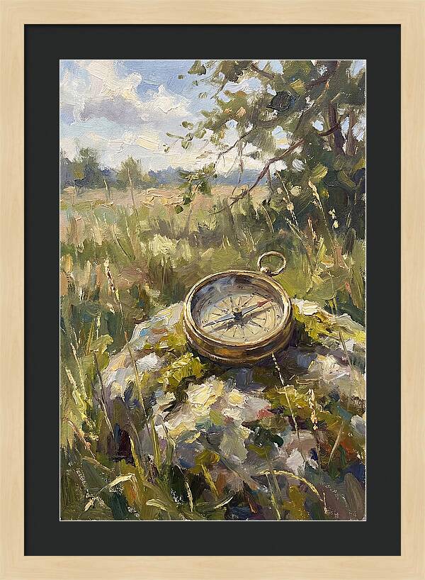 Compass In Natures Embrace