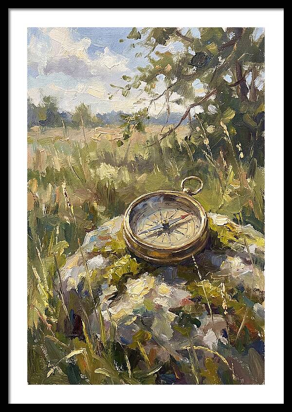Compass In Natures Embrace