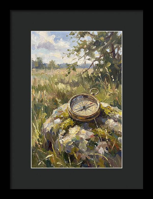 Compass In Natures Embrace
