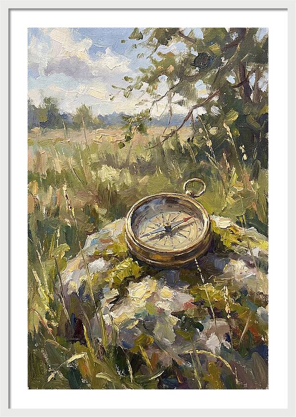 Compass In Natures Embrace