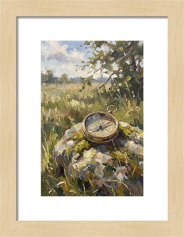 Compass In Natures Embrace