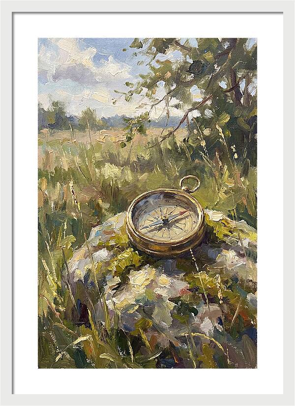 Compass In Natures Embrace