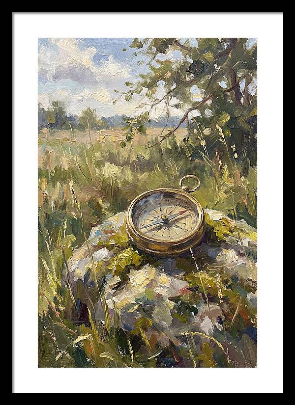 Compass In Natures Embrace