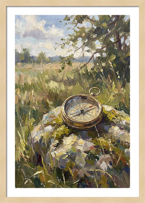Compass In Natures Embrace