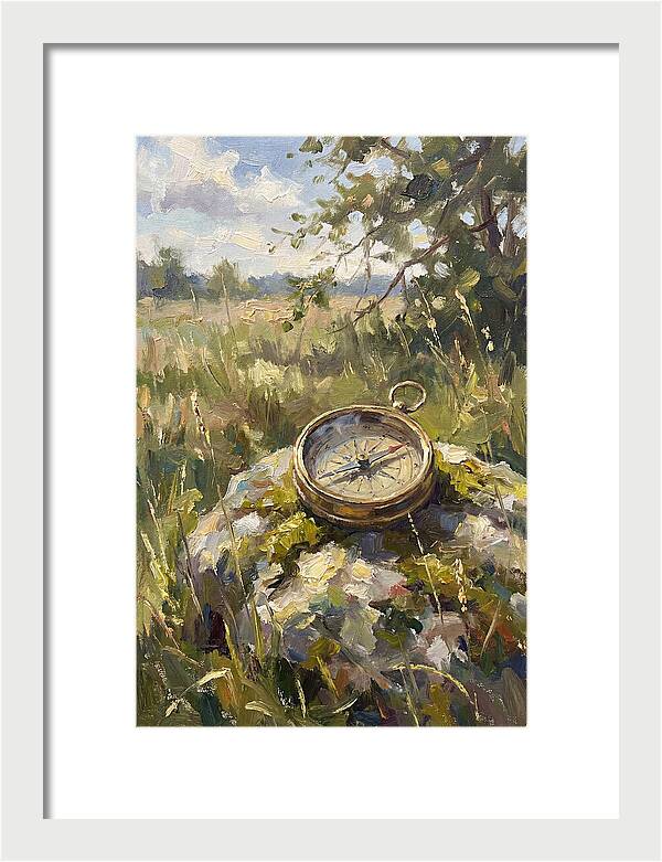 Compass In Natures Embrace