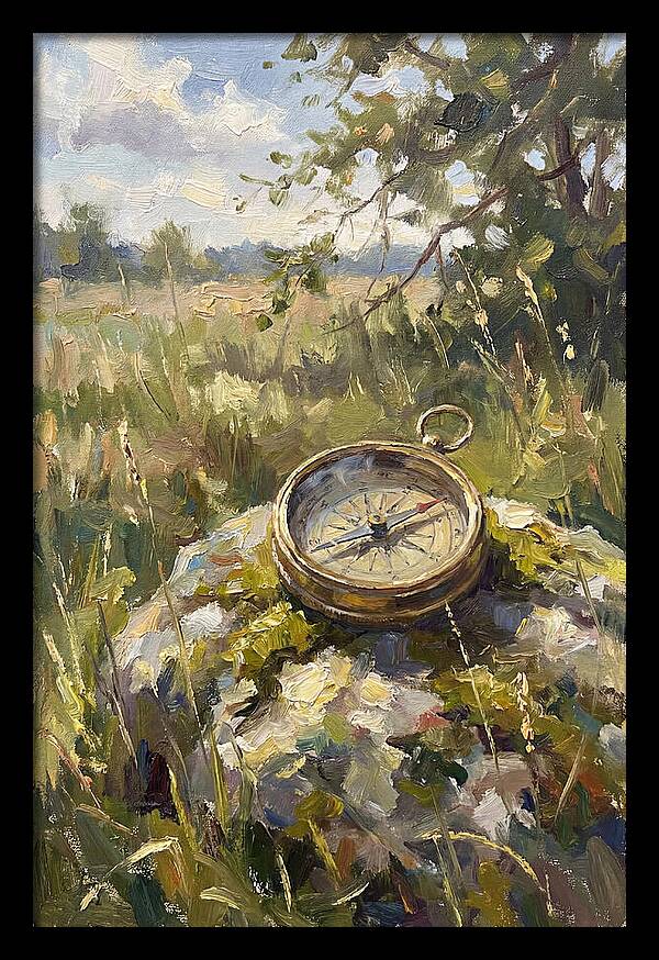 Compass In Natures Embrace