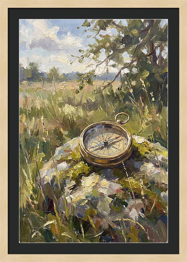 Compass In Natures Embrace