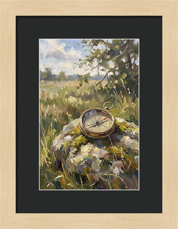 Compass In Natures Embrace