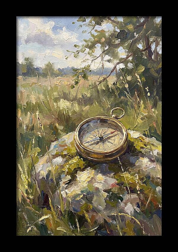 Compass In Natures Embrace