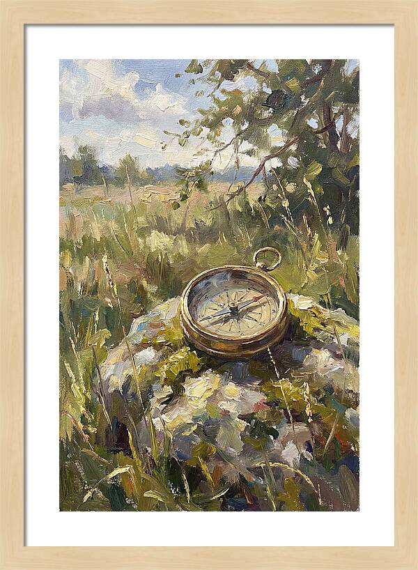 Compass In Natures Embrace
