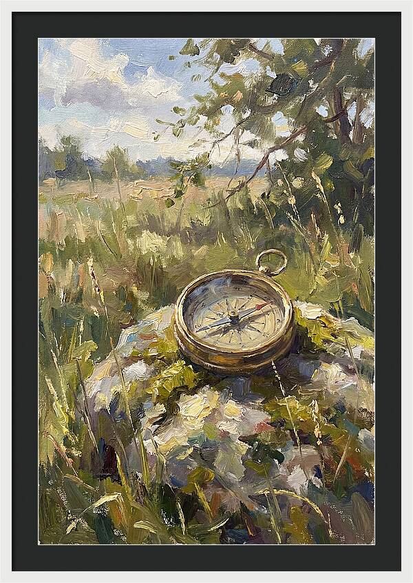 Compass In Natures Embrace