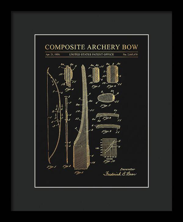 Composite Archery Bow Bear Gold Patent Us2665678a
