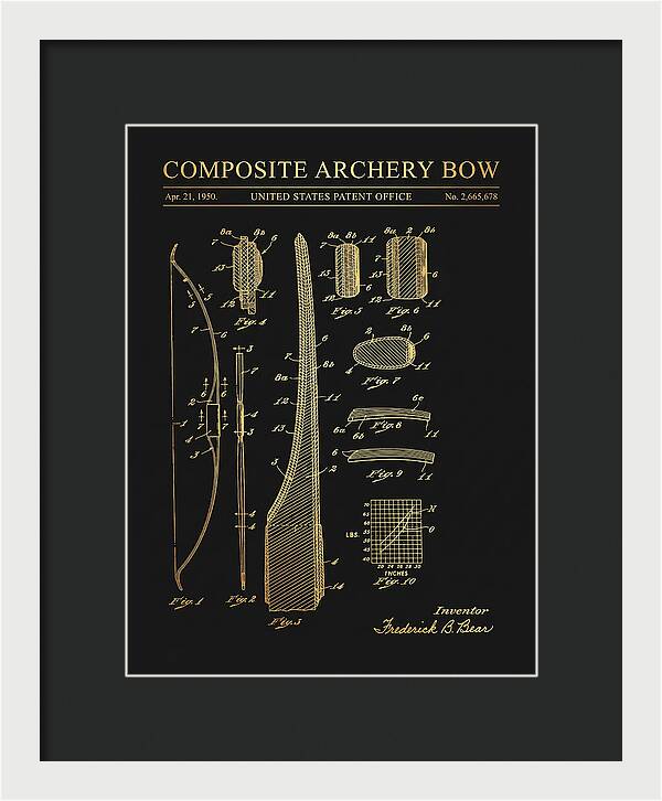 Composite Archery Bow Bear Gold Patent Us2665678a