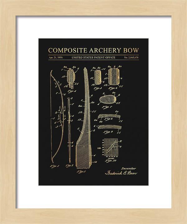 Composite Archery Bow Bear Gold Patent Us2665678a