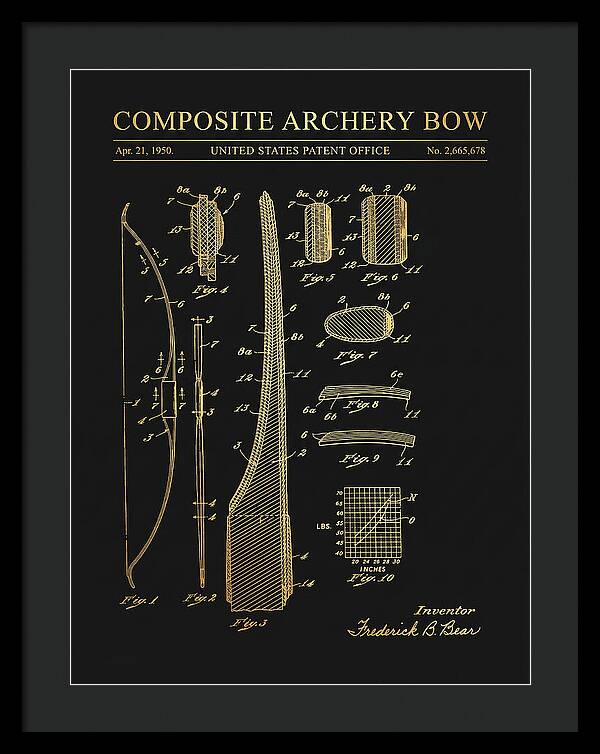 Composite Archery Bow Bear Gold Patent Us2665678a