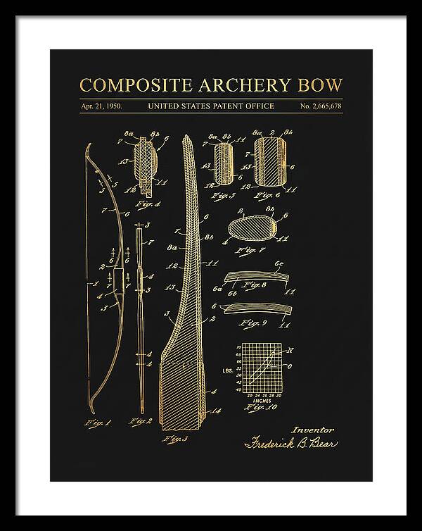 Composite Archery Bow Bear Gold Patent Us2665678a
