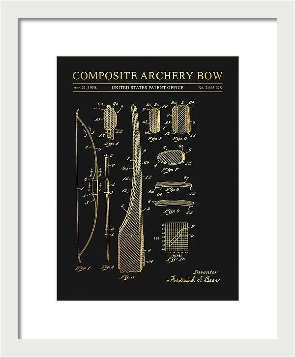 Composite Archery Bow Bear Gold Patent Us2665678a