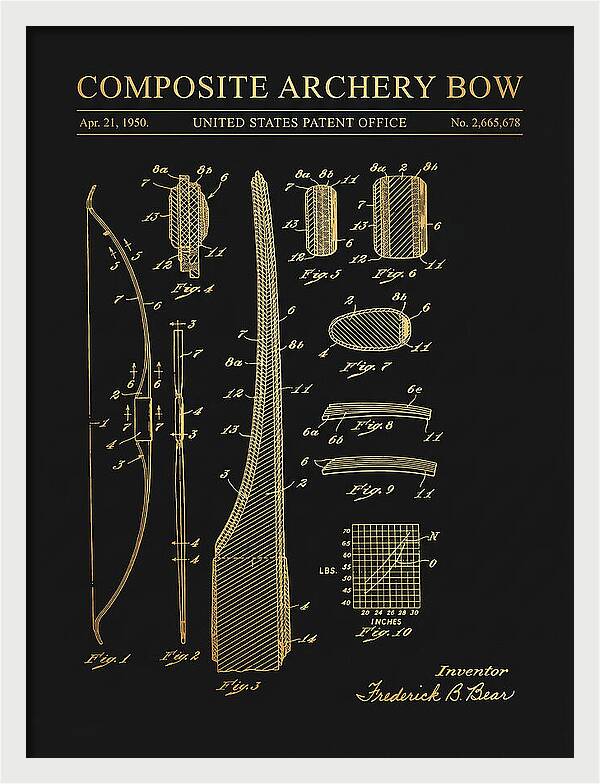 Composite Archery Bow Bear Gold Patent Us2665678a