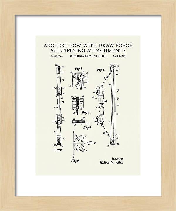 Compound Archery Bow Minimalist Patent Us3486495a