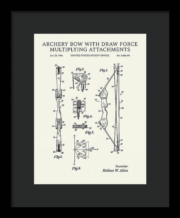 Compound Archery Bow Minimalist Patent Us3486495a