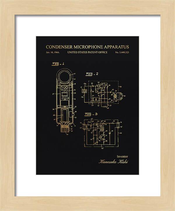 Condenser Microphone Apparatus Gold Patent Us3449523a