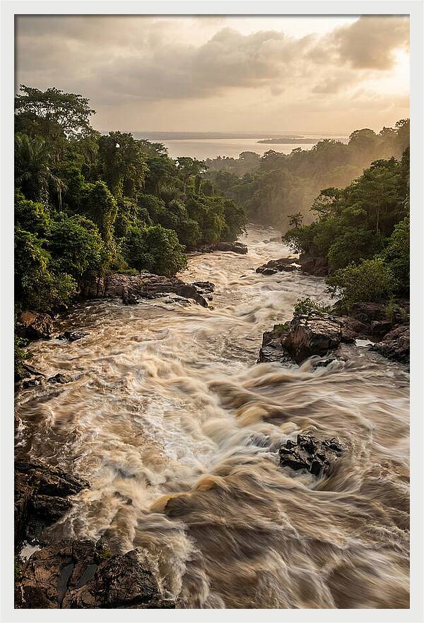 Congo River Rapids At Brazzaville